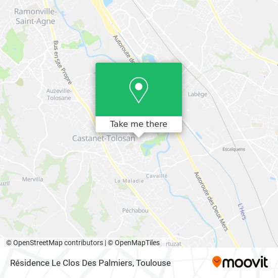 Résidence Le Clos Des Palmiers map