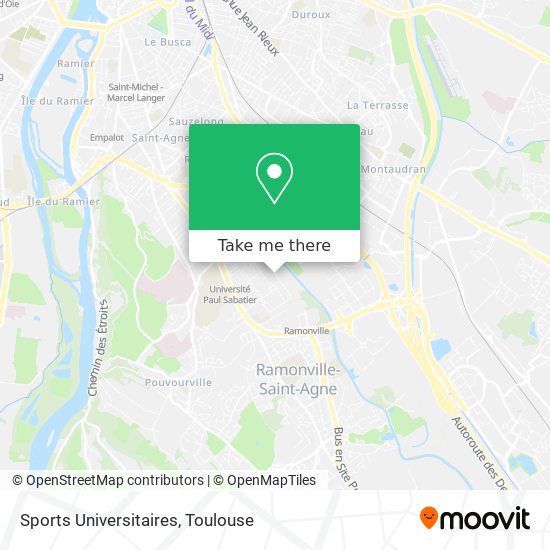 Sports Universitaires map