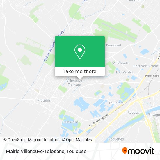 Mapa Mairie Villeneuve-Tolosane