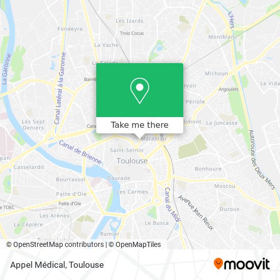 Appel Médical map