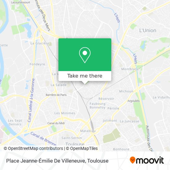 Mapa Place Jeanne-Émilie De Villeneuve