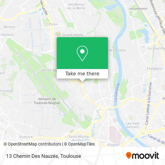 13 Chemin Des Nauzés map