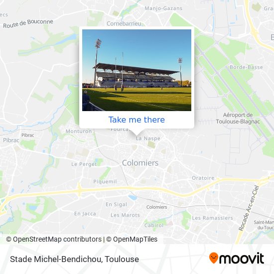 Mapa Stade Michel-Bendichou