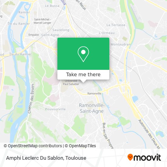 Amphi Leclerc Du Sablon map