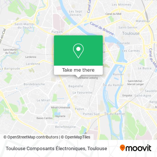 Toulouse Composants Électroniques map