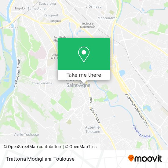 Trattoria Modigliani map
