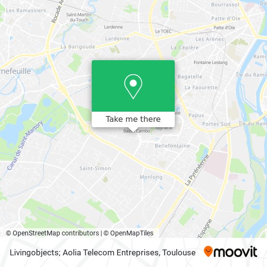 Mapa Livingobjects; Aolia Telecom Entreprises