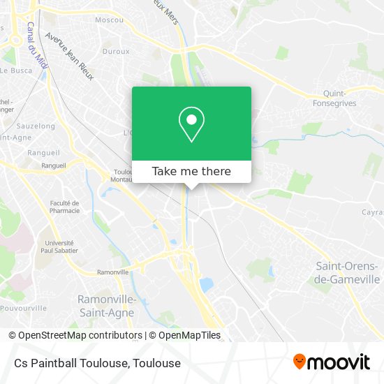 Cs Paintball Toulouse map