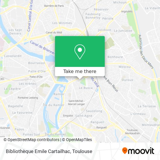 Bibliothèque Emile Cartailhac map