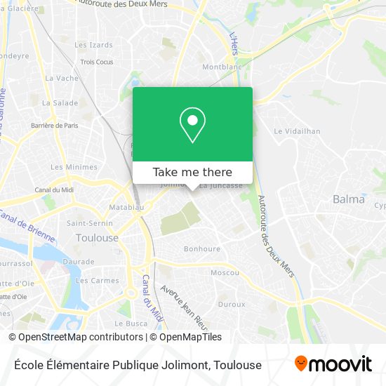 Mapa École Élémentaire Publique Jolimont