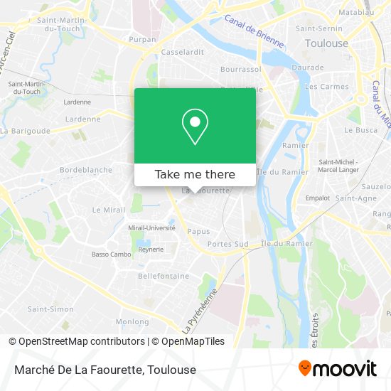 Mapa Marché De La Faourette