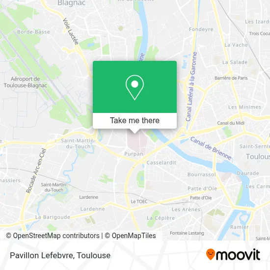 Pavillon Lefebvre map