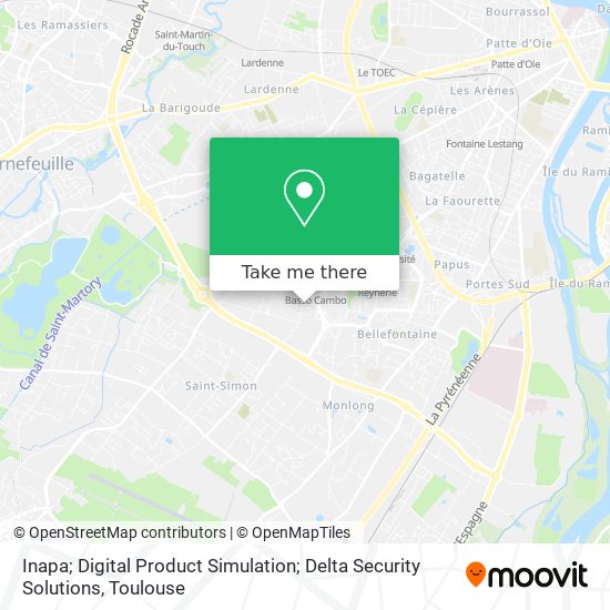 Inapa; Digital Product Simulation; Delta Security Solutions map