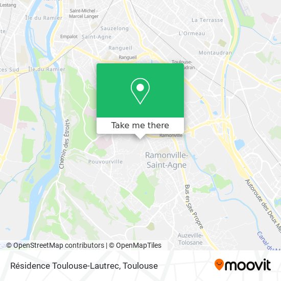 Mapa Résidence Toulouse-Lautrec