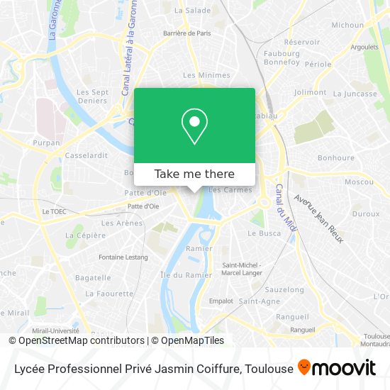 Mapa Lycée Professionnel Privé Jasmin Coiffure