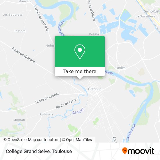 Collège Grand Selve map