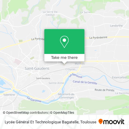 Lycée Général Et Technologique Bagatelle map