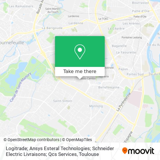 Logitrade; Ansys Esteral Technologies; Schneider Electric Livraisons; Qcs Services map