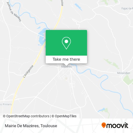 Mairie De Mazères map