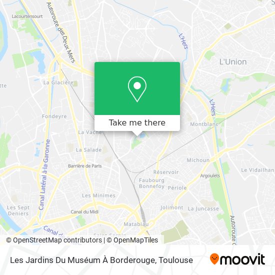 Les Jardins Du Muséum À Borderouge map