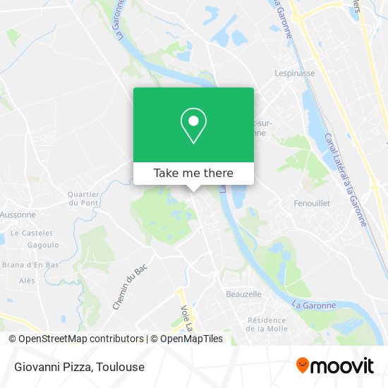 Mapa Giovanni Pizza