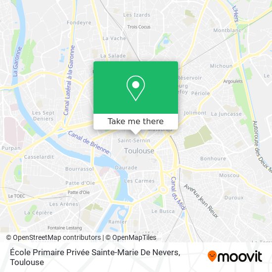 Mapa École Primaire Privée Sainte-Marie De Nevers