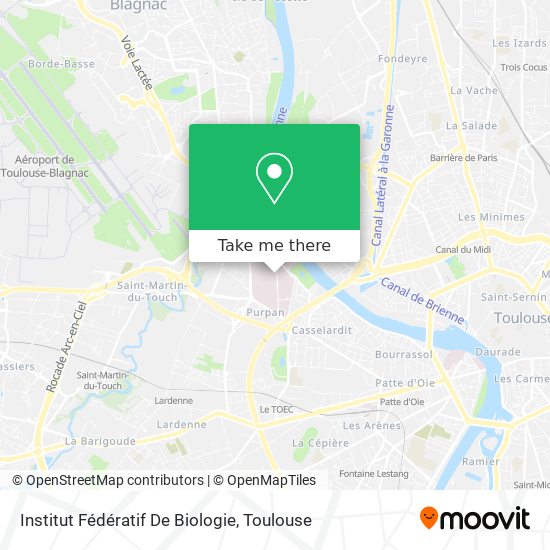 Institut Fédératif De Biologie map