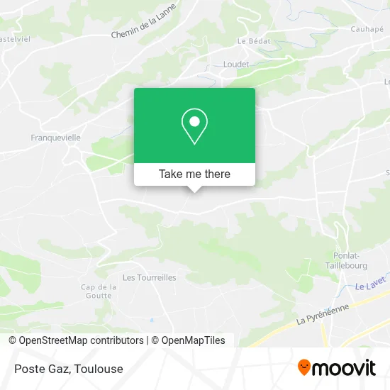 Poste Gaz map