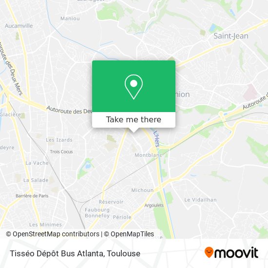 Tisséo Dépôt Bus Atlanta map
