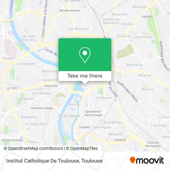 Institut Catholique De Toulouse map