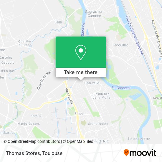 Thomas Stores map