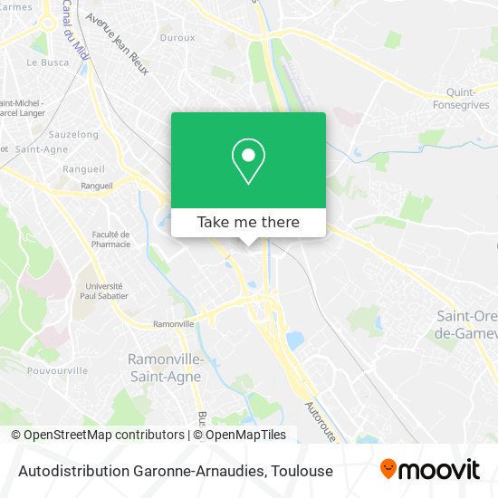 Autodistribution Garonne-Arnaudies map