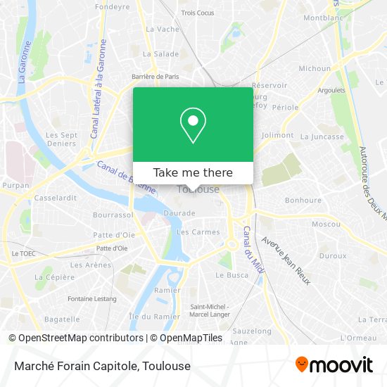 Marché Forain Capitole map