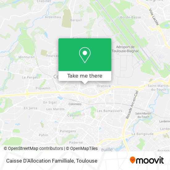 Mapa Caisse D'Allocation Familliale
