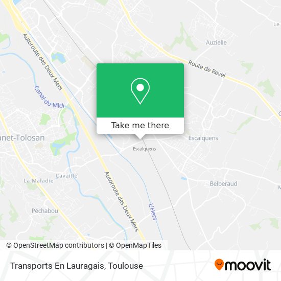 Transports En Lauragais map