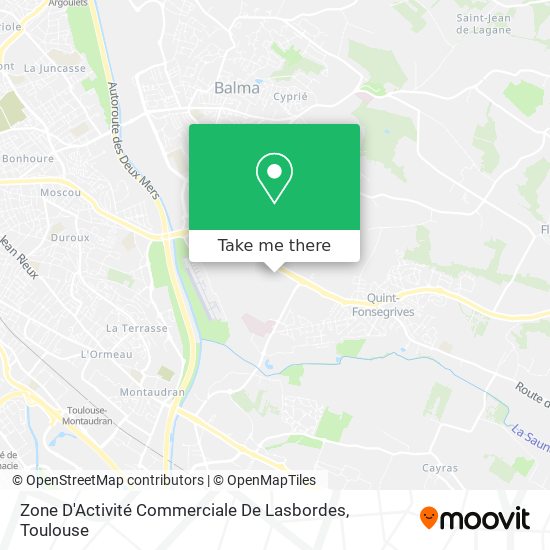 Zone D'Activité Commerciale De Lasbordes map