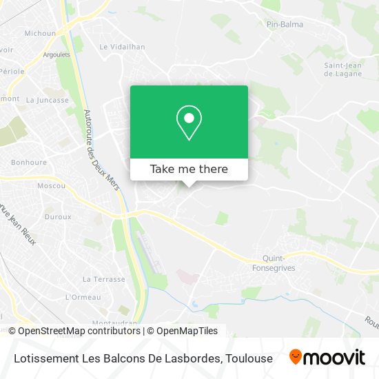 Mapa Lotissement Les Balcons De Lasbordes