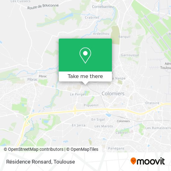 Résidence Ronsard map