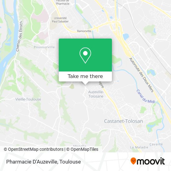 Mapa Pharmacie D'Auzeville