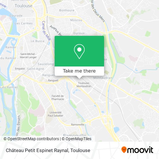 Château Petit Espinet Raynal map