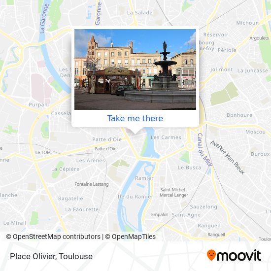 Place Olivier map