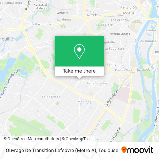 Ouvrage De Transition Lefebvre (Métro A) map