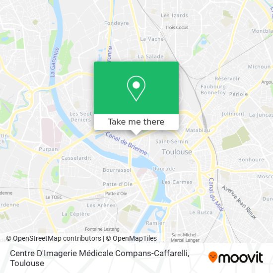 Mapa Centre D'Imagerie Médicale Compans-Caffarelli