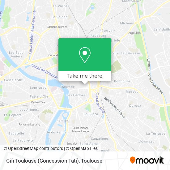 Gifi Toulouse (Concession Tati) map