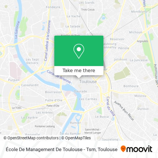 Mapa École De Management De Toulouse - Tsm