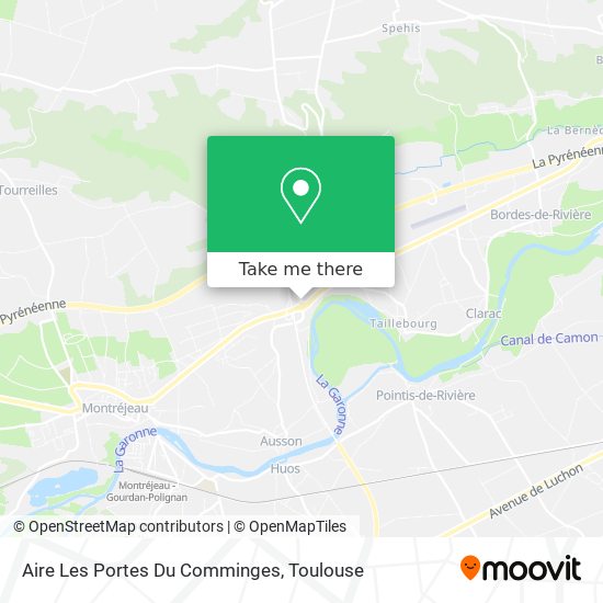 Aire Les Portes Du Comminges map