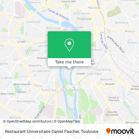 Restaurant Universitaire Daniel Faucher map