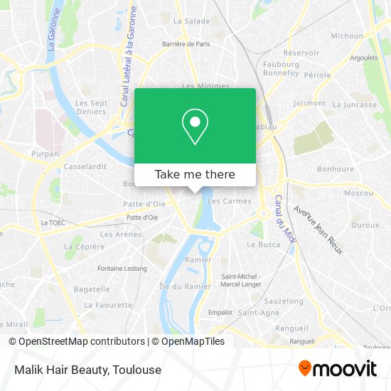 Malik Hair Beauty map