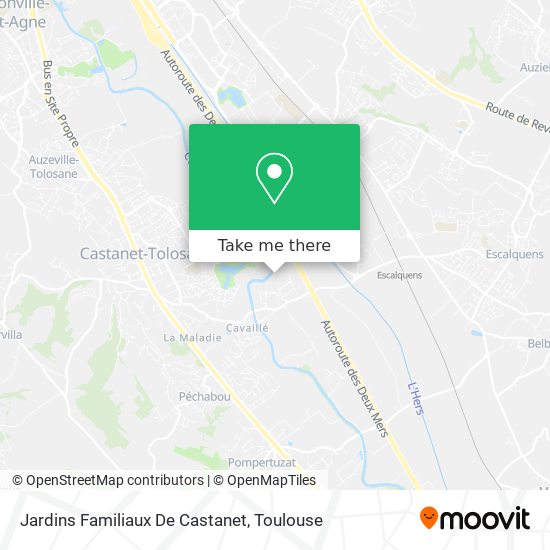 Jardins Familiaux De Castanet map