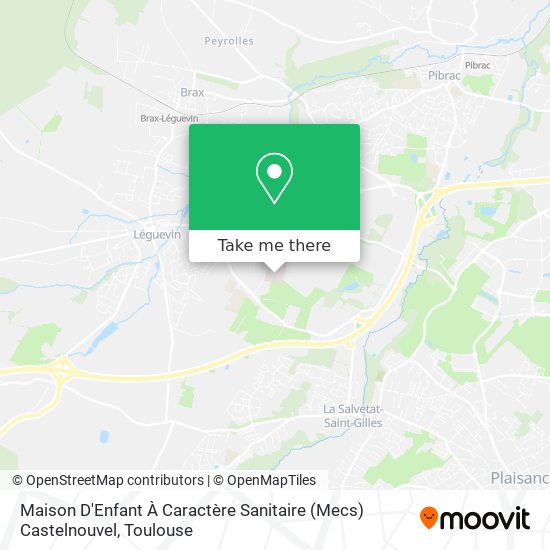 Maison D'Enfant À Caractère Sanitaire (Mecs) Castelnouvel map